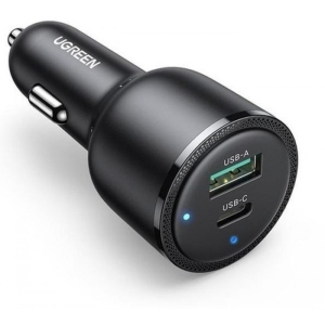 Автомобільний зарядний пристрій UGREEN CD239 С+U 63W Black (90645)
