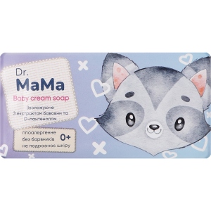Мило кускове дитяче Dr.MaMa Зволожуюче. З екстрактом бавовни та D-пантенолом 90 г (4820263230916)