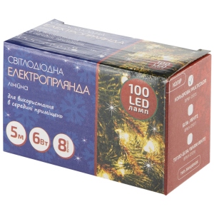 Гірлянда лінійна BPNY Color 100 LED, 5М, 8 функцій, 220V (102951)