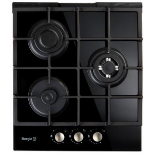 Варильна поверхня газова Borgio 4111-15 Black Glass