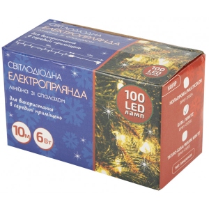 Гірлянда лінійна BPNY зі спалахом White 100 LED, 10М, 220V,3W (102942)