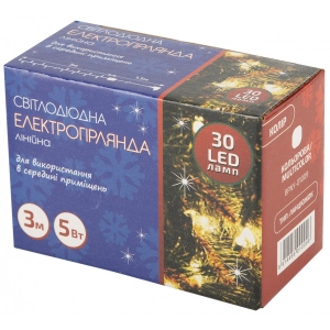 Гірлянда лінійна BPNY 30 ламп 3М, 220V, 5W (102945)