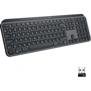 Клавіатура бездротова Logitech MX Keys Advanced Wireless Illuminated UA Graphite (920-009415)