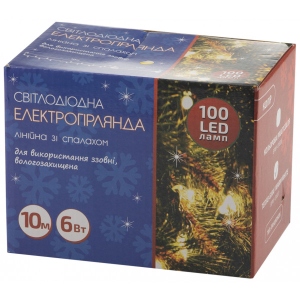 Гірлянда лінійна BPNY зі спалахом White 100LED,10М,220V,6W (102943)