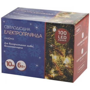 Гірлянда лінійна BPNY зовнішня вологозахищена Color 100 LED, 10М, 220V, 6W (102964)
