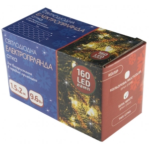 Гірлянда-штора BPNY Сітка з контролером White 160LED,1.5х2М, 220 V, 9.6W (102981) продаж