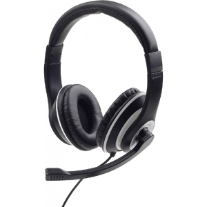 Навушники повнорозмірні дротові Gembird MHS-03-BKWT Black/White