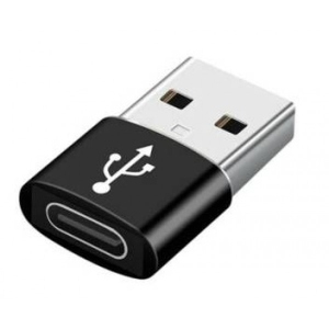 Перехідник Cablexpert USB 2.0 type A - USB type-C Black (A-USB2-AMCF-02)