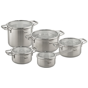 Набір посуду Tefal H852SA55 NORDICA 10 пр. (кастр. 6,1/5,0/2,9/2,0 л, ковш 1,4 л)
