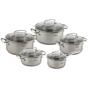 Уцінка - Набір посуду Tefal G719SA74 Duetto+ 10 пр. с ковшом (кастр. 24/22/20/18 с/кр., ковш 16 см с/кр) ##