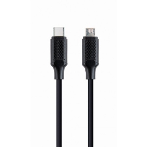 Кабель синхронізації даних Cablexpert USB 2.0 Micro BM-папа/C-папа, 1,5 m (CC-USB2-CMMBM-1.5M)