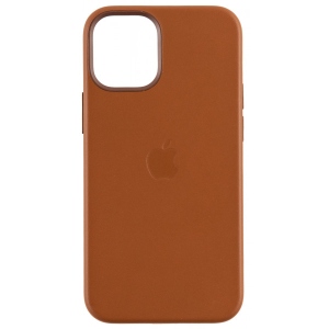 Чохол для смартфону Apple Leather Case with MagSafe - Saddle Brown iPhone 12 mini (MHK93)