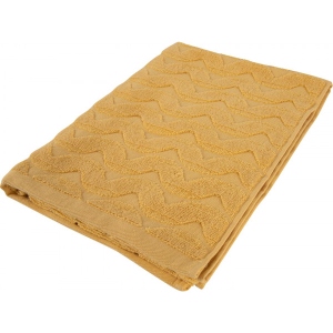 Рушник для обличчя GM Textile махровий жакардовий жовтий (зігзаг) 50х90