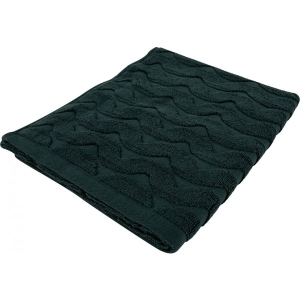 Рушник для обличчя GM Textile махровий жакардовий зелений (зігзаг) 50х90