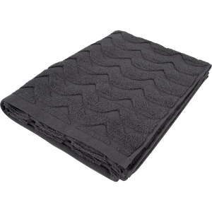 Рушник для обличчя GM Textile махровий жакардовий сірий (зігзаг) 50х90