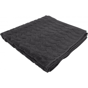 Рушник банний GM Textile махровий жакардовий сірий (зігзаг) 70х140