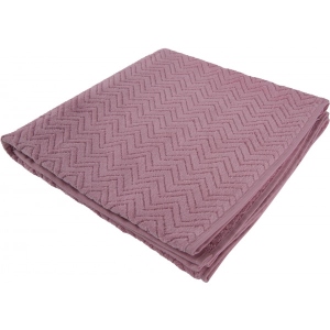 Рушник банний GM Textile махровий жакардовий велюр рожевий 70х140