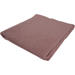 Рушник банний GM Textile махровий вафельний бордюр світло-кораловий 70х140