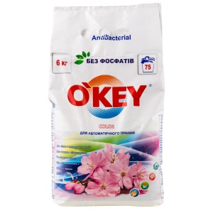 Пральний порошок O'key Цветочный букет color автомат, 6 кг