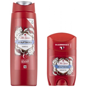 Подарунковий набір для догляду за тілом Old Spice Тверд.дез. Wolfthorn 50мл + Гель д/душа 250мл