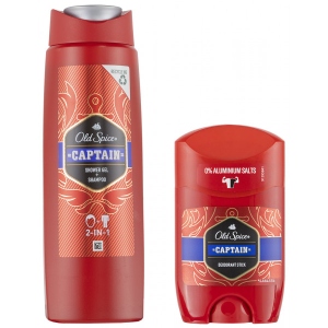 Подарунковий набір для догляду за тілом Old Spice Dark Captain Тверд.дез. Captain 50мл + Гель д/душа 250мл