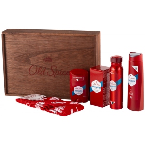 Подарунковий набір для догляду за тілом Old Spice Whitewater Тверд.дез.Whitewater 50мл + Спрей 150мл + Гель д/душа 250мл + Лосьйон п/гоління 100мл + Шкарпетки