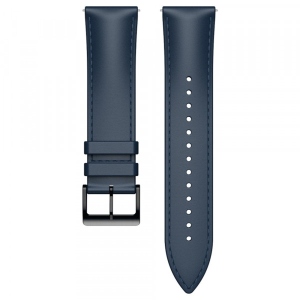 Ремінець для смарт-годинника MOBVOI for TicWatch Pro 5 24 mm Leather Watch Band Smart Casual Blue (1234295)