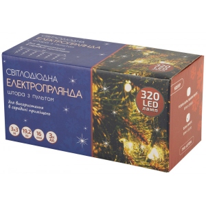 Гірлянда-штора BPNY White 320 LED, 3Мх3М, 3АА, 19,2W (116007)