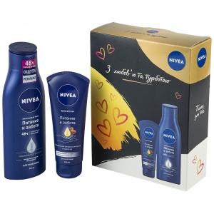 Подарунковий набір для догляду за тілом NIVEA Живлення і турбота, жіночий