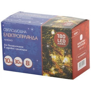 Гірлянда лінійна BPNY 180 ламп 10М, 220V, 30W