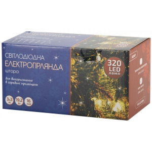 Гірлянда-штора BPNY White 320 LED, 3Мх3М, 220V, 19,2W (116026)