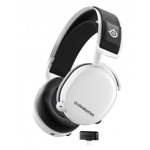Навушники повнорозмірні бездротові SteelSeries Arctis 7+ White (61461)