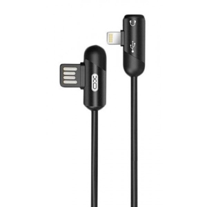 Кабель синхронізації даних XOKO USB - Lightning + Lightning Audio 1М 2,4 А (XO-NB38)