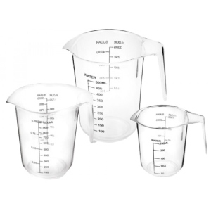 Набір ємностей мірних Bager Aqua Set 0.25 л 0.5 л 1 л (BG-673)