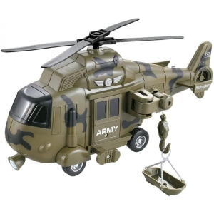 Повітряна спецтехніка DIY TOYS Гелікоптер Рятувальний інерційний зі світл. та муз. еф. 1:16 (CJ-1122740)