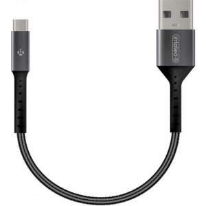 Кабель Intaleo CB0 USB-microUSB 0.2m Black/Grey (1283126495632)