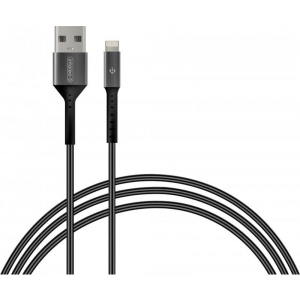 Кабель Intaleo CB0 USB-Lightning 1.2m Black/Grey (1283126495625)
