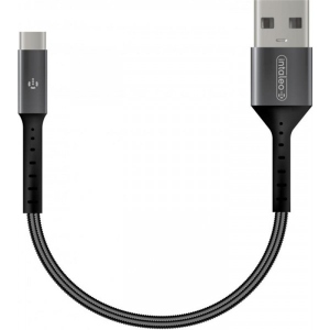 порівняти ціни на Кабель синхронізації даних Intaleo CB0 USB-USB Type-C 0.2m Black/Grey (1283126495656)