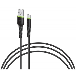 Кабель синхронізації даних Intaleo Type-C 0,2м Black (CBFLEXT0)