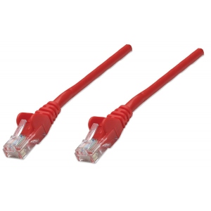 Кабель патч-корд Intellinet UTP Cat.5e 0.25м Red (737326)