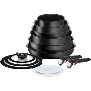 Набір посуду зі знімною ручкою Tefal L3979153 Ingenio Eco Resis 13 пр