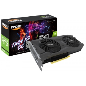 Відеокарта Inno3D GeForce RTX3050 Twin X2 OC 8GB GDDR6 128bit (N30502-08D6X-11902130)
