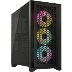 Корпус Corsair iCUE 4000D RGB AirFlow Tempered Glass Black (CC-9011240-WW)