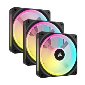 Корпусний вентилятор Corsair iCUE Link QX120 RGB PWM PC Fans Starter Kit with iCUE Link System Hub (CO-9051002-WW)
