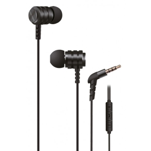 Навушники вкладиші 2E X1 Extra Bass Mic Black (2E-IEX1BK)