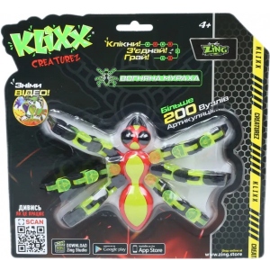 Інтерактивна іграшка пластикова Zing Klixx Creaturez - Fidget Вогняна мураха зелено-червона (KX120_A)
