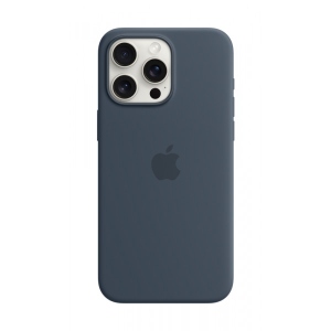 Чохол для смартфону Apple Silicone Case with MagSafe iPhone 15 Pro Max Storm Blue (MT1P3)