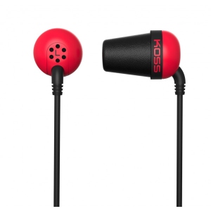 Навушники вкладиші дротові Koss The Plug Noise Isolating Red