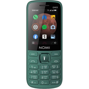 Мобільний телефон Nomi i2403 Dark Green порівняти ціни