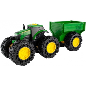Автотранспорт John Deere Kids Трактор Monster Treads із причепом і великими колесами (47353)